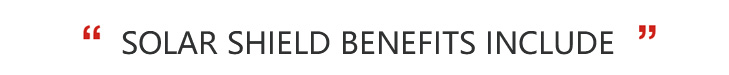 太阳能盾的好处